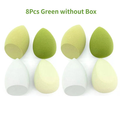 4/8pcs Makeup Sponge Blender Set | Soft Latex Foundation Blending Sponges