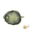 Leaf Snail Incense Burner | Antique Metal Incense Plate for Living Room