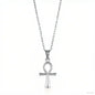 Stainless Steel Jesus Cross Necklace For Women Men Gold Color Caravaca Angels Crucifix Charm Choker Rapper Jewelry Hip Hop Gift