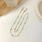 JWER Fashion Woman Sunglasses Chain Cylinder Bead Chain Anti-Falling Glasses Eyeglasses Cord Necklace Mask Chain for Women Gifts