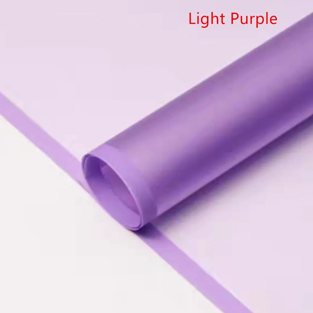 Fog Flower Wrapping Paper 5 Sheets | Korean Style Half Transparent Gift Wrap for Bouquets