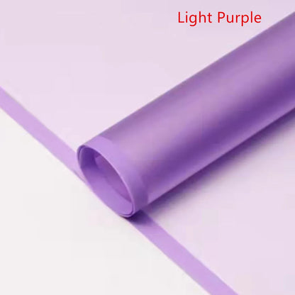 Fog Flower Wrapping Paper 5 Sheets | Korean Style Half Transparent Gift Wrap for Bouquets