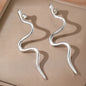 Stainless Steel Earrings Europe And The United States Design Snake Stud Fine Earrings For Women Jewelry Trending Products New in