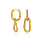 Freshwater Ocean Starfish Shell Hoop Earrings For Women Elegant Stainless Steel Gold Color Aretes Christmas jewelry accessories