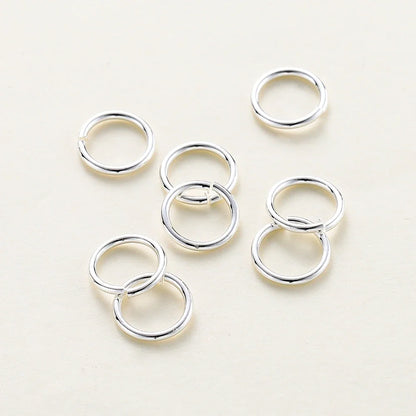 50-200/lot 14K 18K Gold Necklace Open Single Jump Ring Lobster Clasp Connector Split Ring Fitting DIY Jewelry Making Accessories