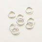 50-200/lot 14K 18K Gold Necklace Open Single Jump Ring Lobster Clasp Connector Split Ring Fitting DIY Jewelry Making Accessories