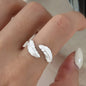 925 Sterling Silver Frosting Geometry Ring | Textured Wide Band for Women