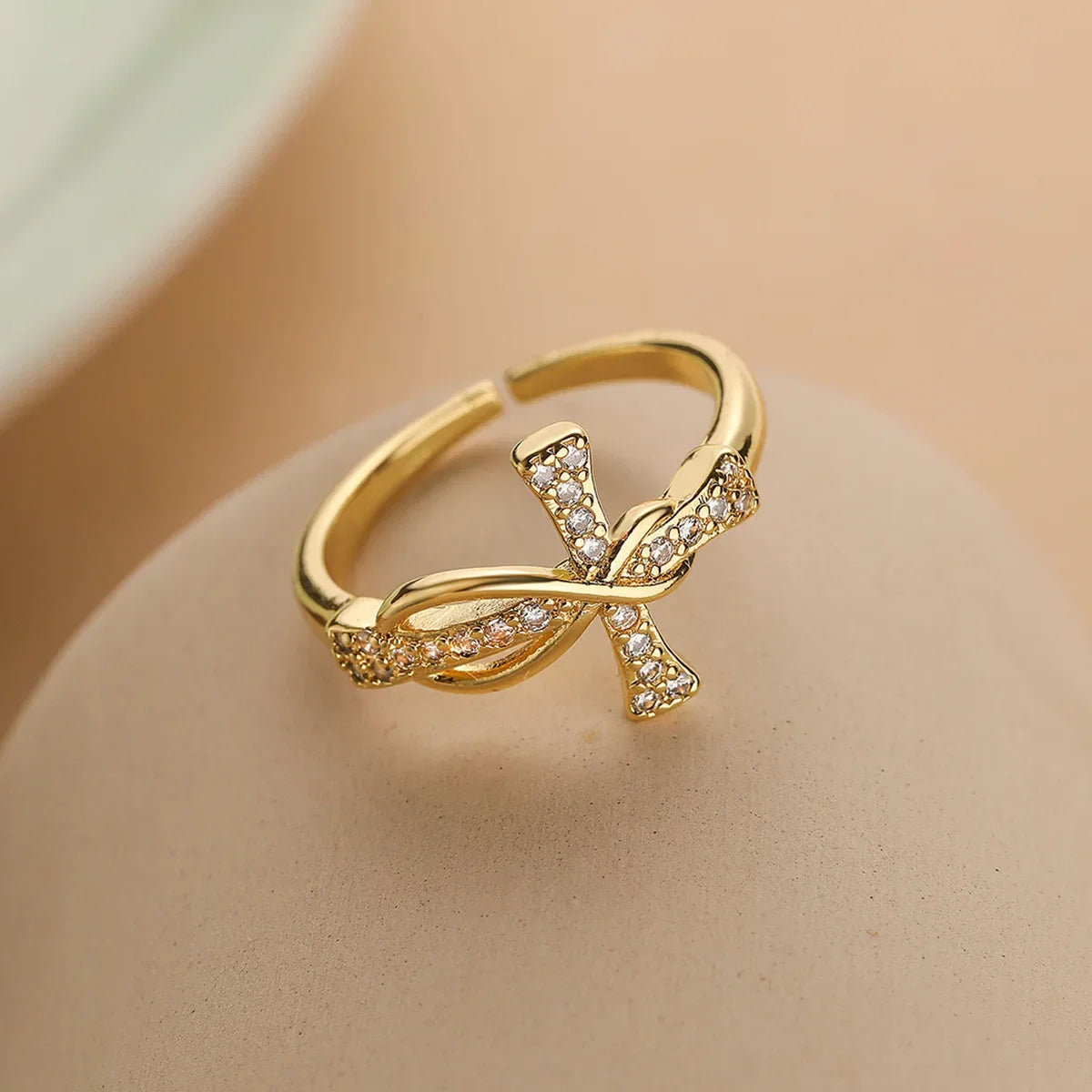 NEWBUY 2026 New Fashion Clear Shiny CZ Zircon Cross Evil Eye Rings For Women Girl Finger Accessories Party Jewelry Gift