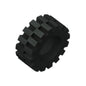 Gobricks GDS-1071 Tire 15mm D. x 6mm Offset Tread Small | Compatible Building Block Wheel