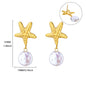 Vintage Summer Starfish Stainless Steel Stud Earrings For Women Simple Star Shell Earrings Stud Ocean Party Jewelry Gift 2025