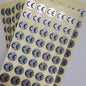 1cm Round CE Sticker | White, Silver, Holographic, Clear Base Circle Label 500pcs