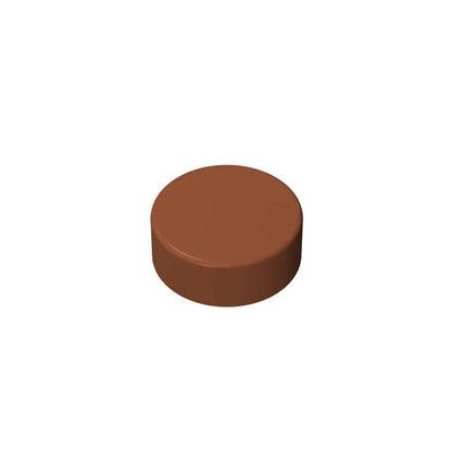 Gobricks GDS-612 Flat Tile 1x1 Round | Compatible Building Block