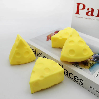 Cheese Squishy Toy | Soft Slow Rebound Stress Relief Fidget Toy for Adults