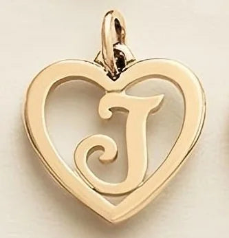 SUNIBI Stainless Steel Letter Heart Shape Hollow Pendant Charm for Bracelet Necklaces  for Women DIY Jewelry Making