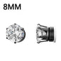 Fashion Crystal Magnetic Clip Ear Stud | Non Piercing Earrings for Men Women
