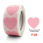 Heart Stickers and Star Stickers Roll | 100-500 Pieces Thank You Labels for Small Packaging