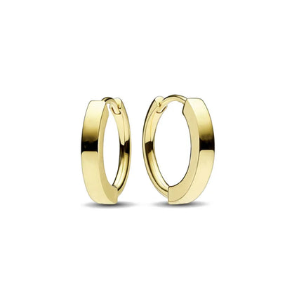 European New Cross Sunflower Gold Color Stud Earrings, Fit Women's Festival Exquisite Charm Jewelry Gifts  925 Silver