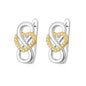 European New Cross Sunflower Gold Color Stud Earrings, Fit Women's Festival Exquisite Charm Jewelry Gifts  925 Silver