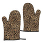 Leopard Print Oven Gloves Set | Heat Resistant Kitchen and BBQ Gloves
