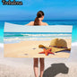 30*60inch Ultra-Soft Beach Towel with Beach Towel with Starfish and Straw Hat Print