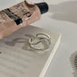 VENTFILLE 925 Sterling Silver Geometric Multilayer Round Bead Ring | Fashion Punk Temperament Jewelry
