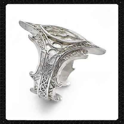 Classical Gothic Vintage Sweet Darkness Ring, Classic Gothic Emblem Personalized Ring, Trendy Men's Party Jewelry Accessories