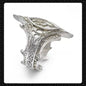 Classical Gothic Vintage Sweet Darkness Ring, Classic Gothic Emblem Personalized Ring, Trendy Men's Party Jewelry Accessories