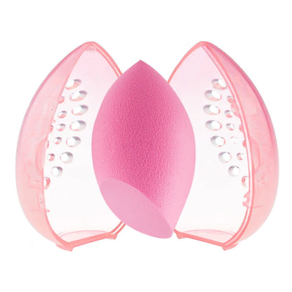 Clear Makeup Sponge Case | Transparent Beauty Blender Holder for Travel