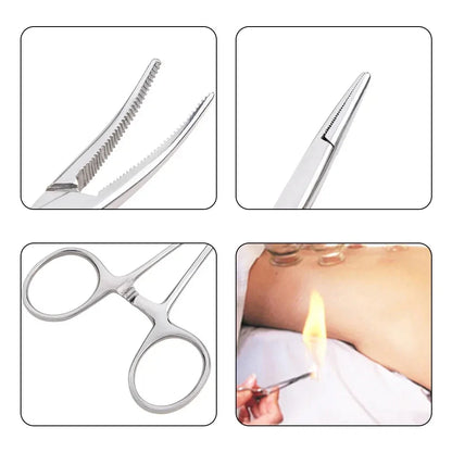 Stainless Steel Hemostatic Forceps | Locking Clamp Tool for Surgery and Crafts