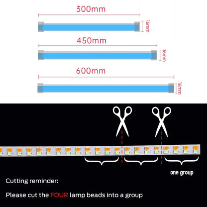 2pcs 12V Motorcycle LED Turn Signal Lights | DRL Daytime Running Lights Tail Light Strip