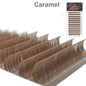 NATUHANA Caramel Colored Lashes | Individual Faux Mink Eyelashes