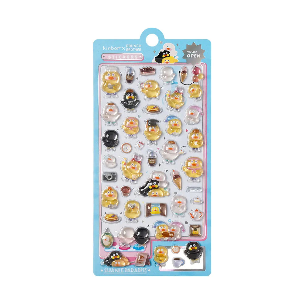 Japanese Anime Food Stamping Seal Fun | 3D Crystal Diamond Sticker Set for Kids