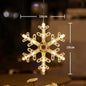 Christmas Window Decor LED Lights | Snowflake Tree Star Deer Sucker Lights for Xmas