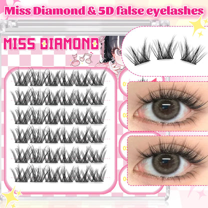 Glue Free False Eyelash | Natural Style Reusable Lashes for Beginners