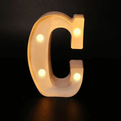 16cm Letter LED Night Light | Alphabet Luminous Decorative Lamp for Party