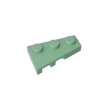 Gobricks GDS-547 Wedge Plate 3 x 2 Right | Compatible Building Block for DIY Creations