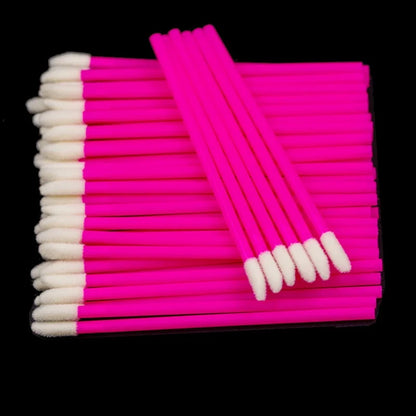 Kekelala 50Pcs Disposable Lip Brushes | Multi-Use Makeup Applicators for Lip Gloss and Eyelash Extensions