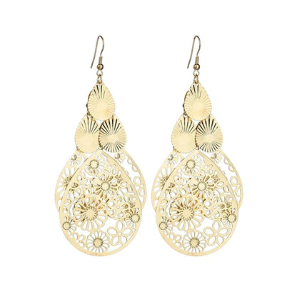 Floating Earrings Valentine's Day Love Pendant Earrings Elegant Long Women's Floating Hook Earrings Exaggerated Metal Pendant