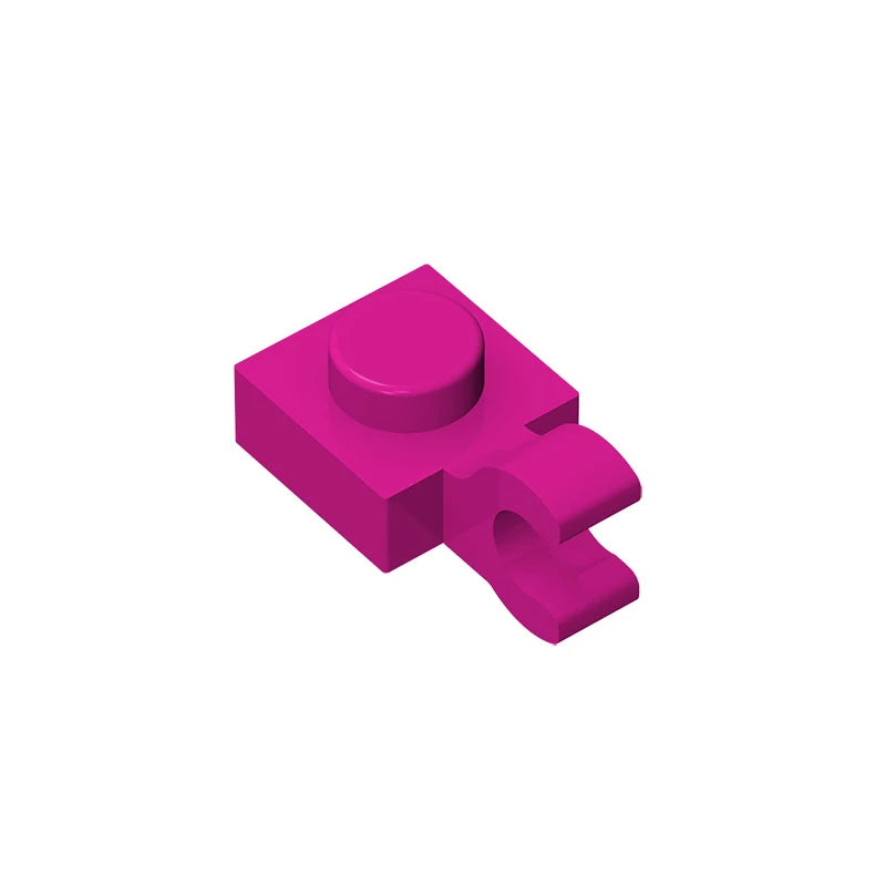 Gobricks GDS-813 1x1 Plate with Vertical Holder | Compatible with Lego 6019 and 61252
