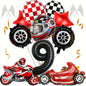 12pcs Racing Car Balloon Birthday Set | Party Decor for Boys