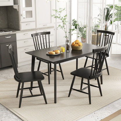 Set of 2 Windsor Dining Chairs with High Spindle Back