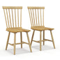 Set of 2 Windsor Dining Chairs with High Spindle Back