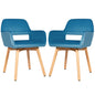 Set of 2 Modern Accent Armchairs