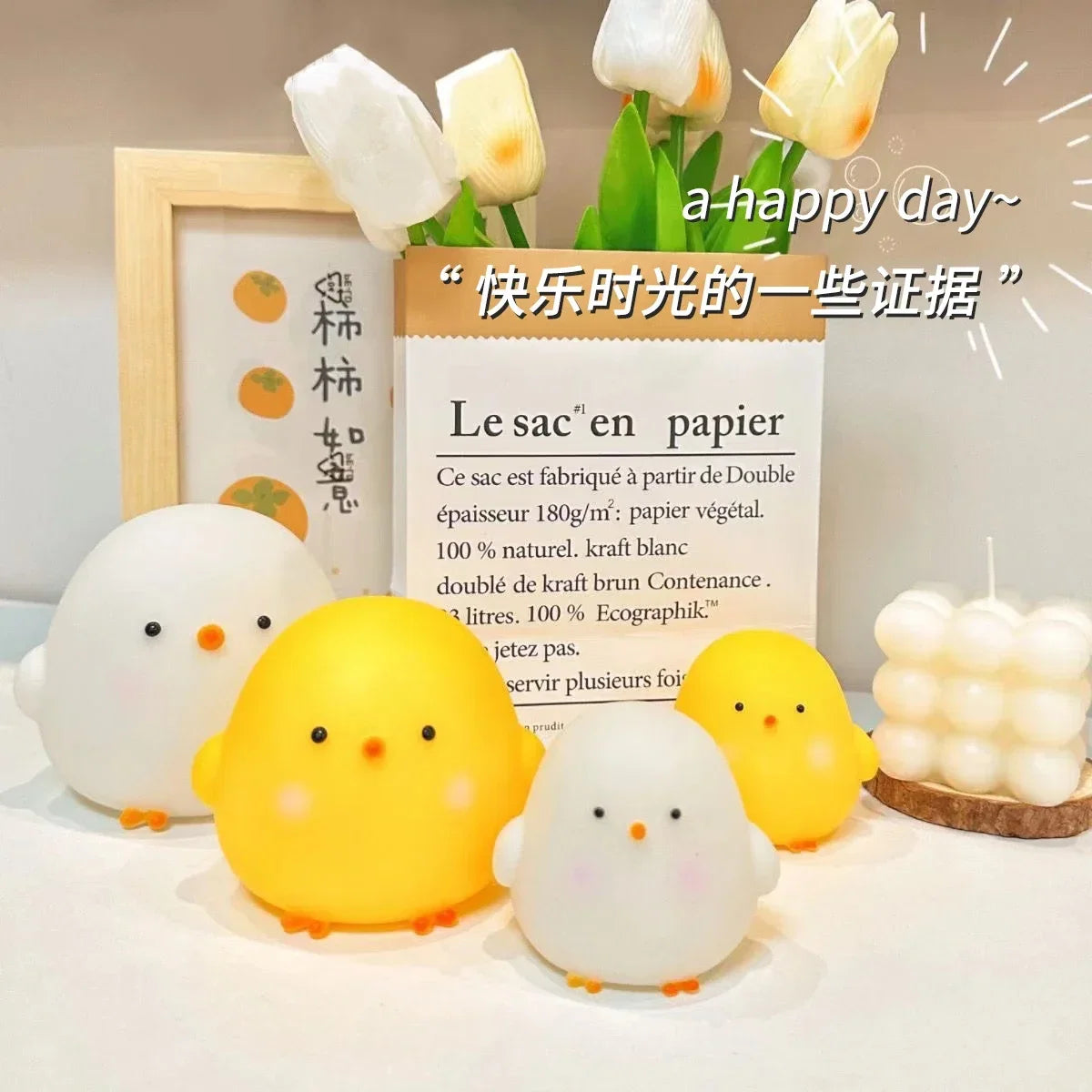 Cute Chicken Night Light | Soft Glow Bedside Lamp for Kids Room