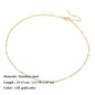 SUNIBI Stainless Steel Chain Necklace for Women Gold Color Thin Choker Bead Chain Necklace Jewelry Wholesale Dropshipping