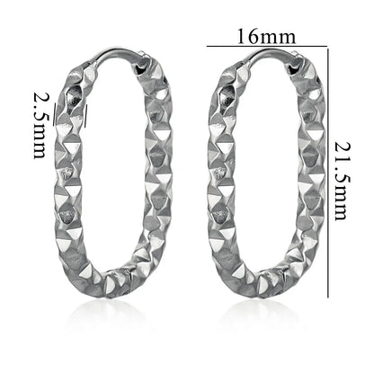 6pcs Stainless Steel Rectangular Textured Earrings | 18K Gold Plated DIY Jewelry Findings