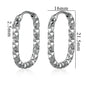 6pcs Stainless Steel Rectangular Textured Earrings Set | 18K PVD Gold Plated DIY Jewelry Parts