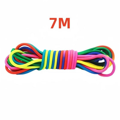 Super Elastic Jump Rope | Adjustable Rubber Jump Rope Strap for Kids and Group Play