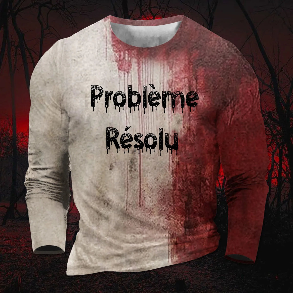 I'M Fine Bloody Shirt Problem Print Playeras Para Hombres T Shirt Women Funny Halloween Blood Clothes Hoodie