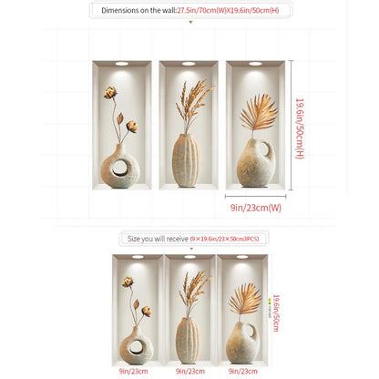 Space-Themed Flower Pattern Wall Stickers | Reusable PVC Decals for Home Decor